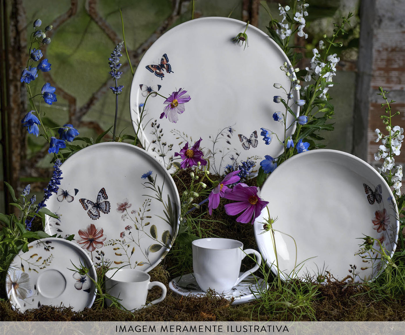 Jogo de Pratos Raso Bio Encanto Floral image number 2
