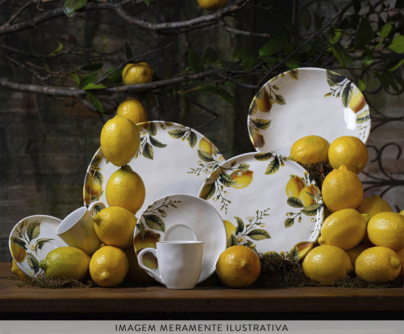 Jogo de Pratos Fundo Bio Limonata Frutas image number 2