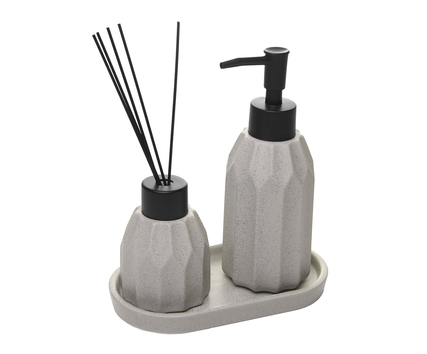 Jogo para Banheiro Aromatta Cinza - image 1