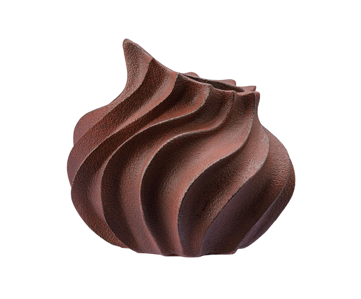 Vaso Cer&ecirc;mico Chamas Marrom - image 1