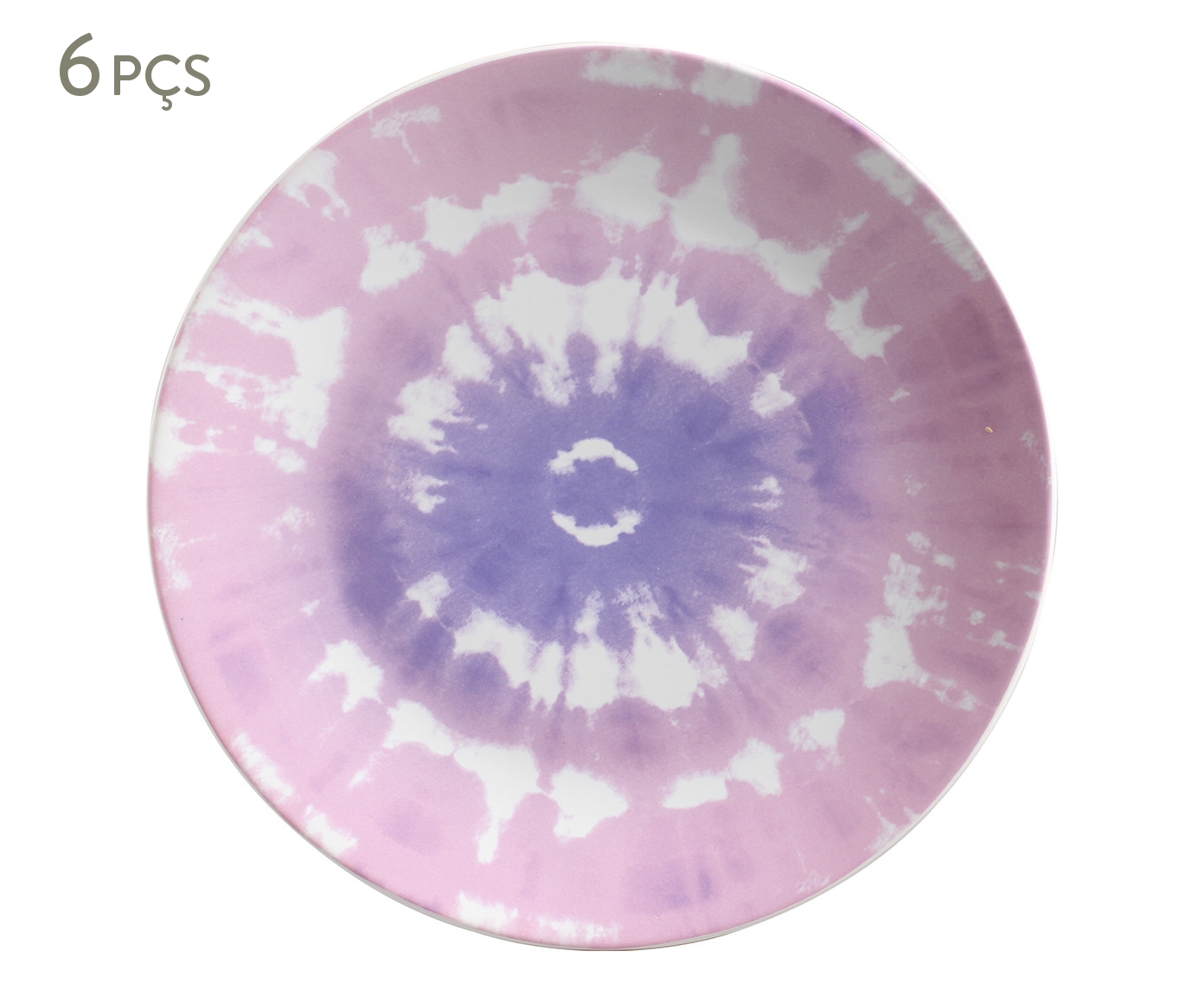 Jogo de Pratos Rasos Tie Dye - image 0