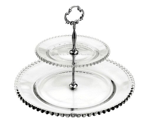 Prato Para Doces em Cristal Pearl - Transparente - image 0