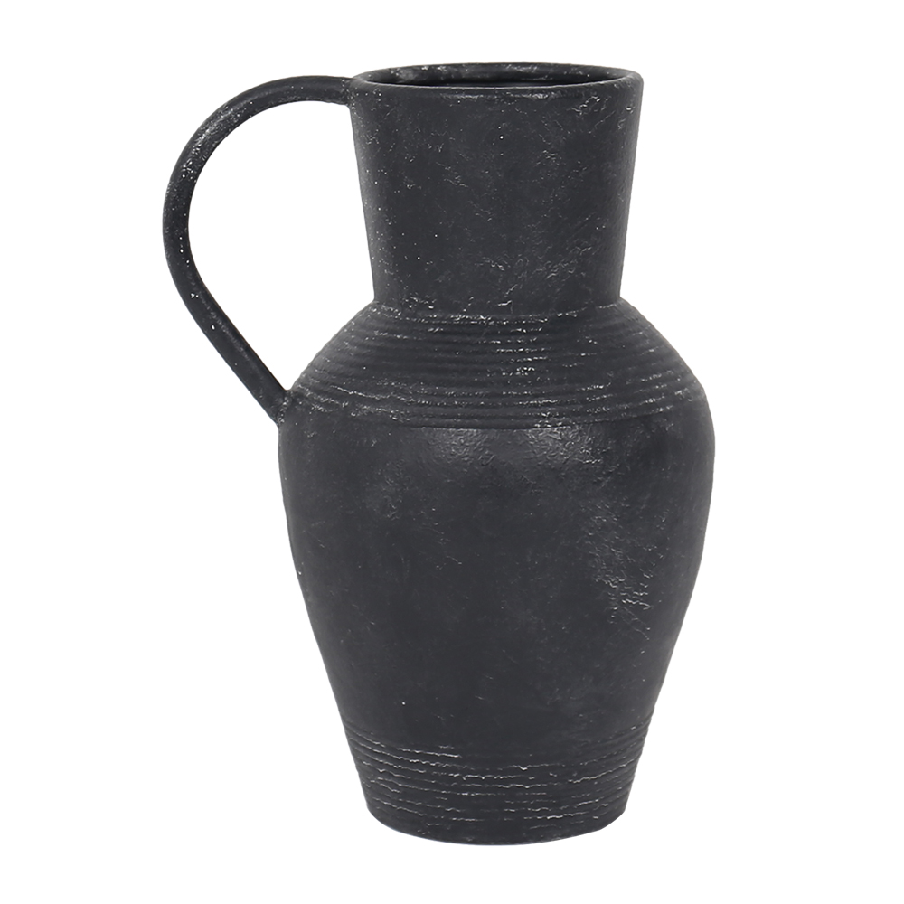 Vaso em Metal com Al&ccedil;a Lateral Preto - image 0