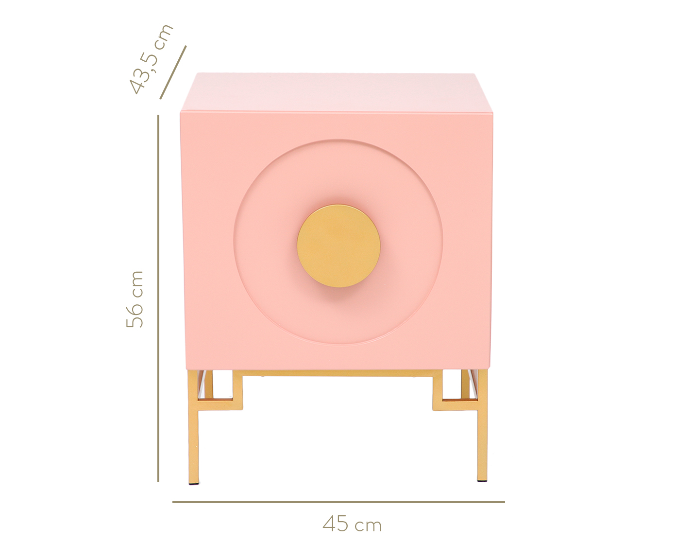 Mesa de Cabeceira Cerchio D'Oro Star Blush - Rosa image number 10