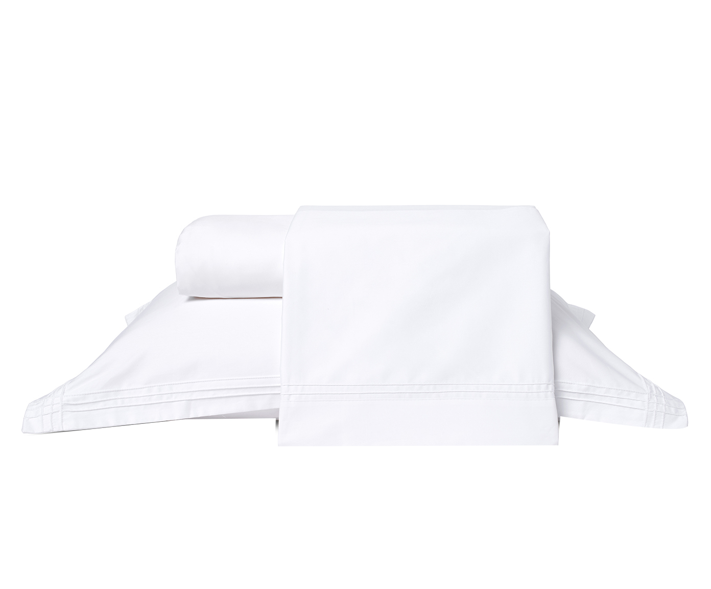 Jogo de Len&ccedil;ol Acetinado Vienna Branco 400 Fios - image 0