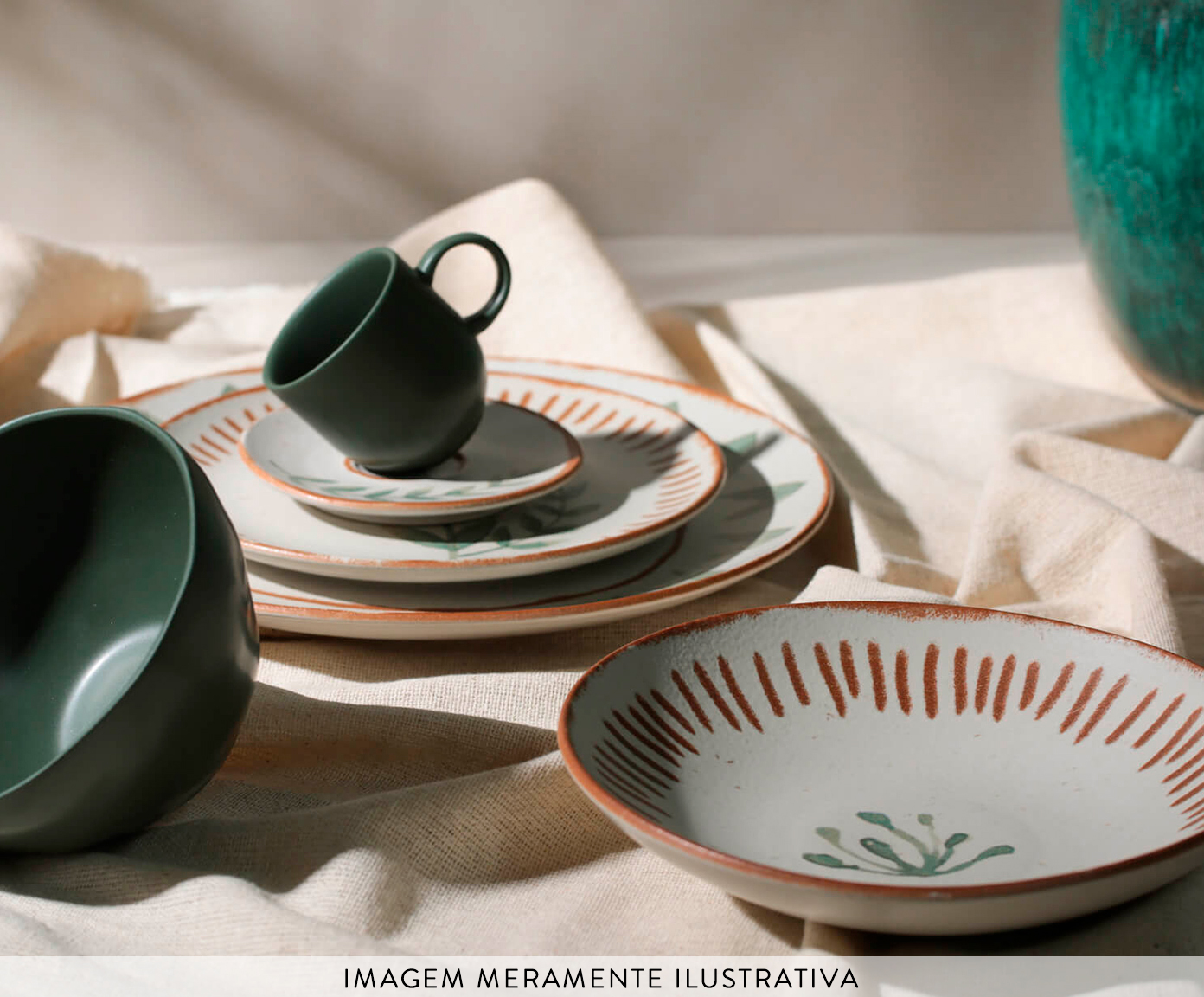 Jogo de Pratos Raso Coup Stoneware Magari Floral image number 3