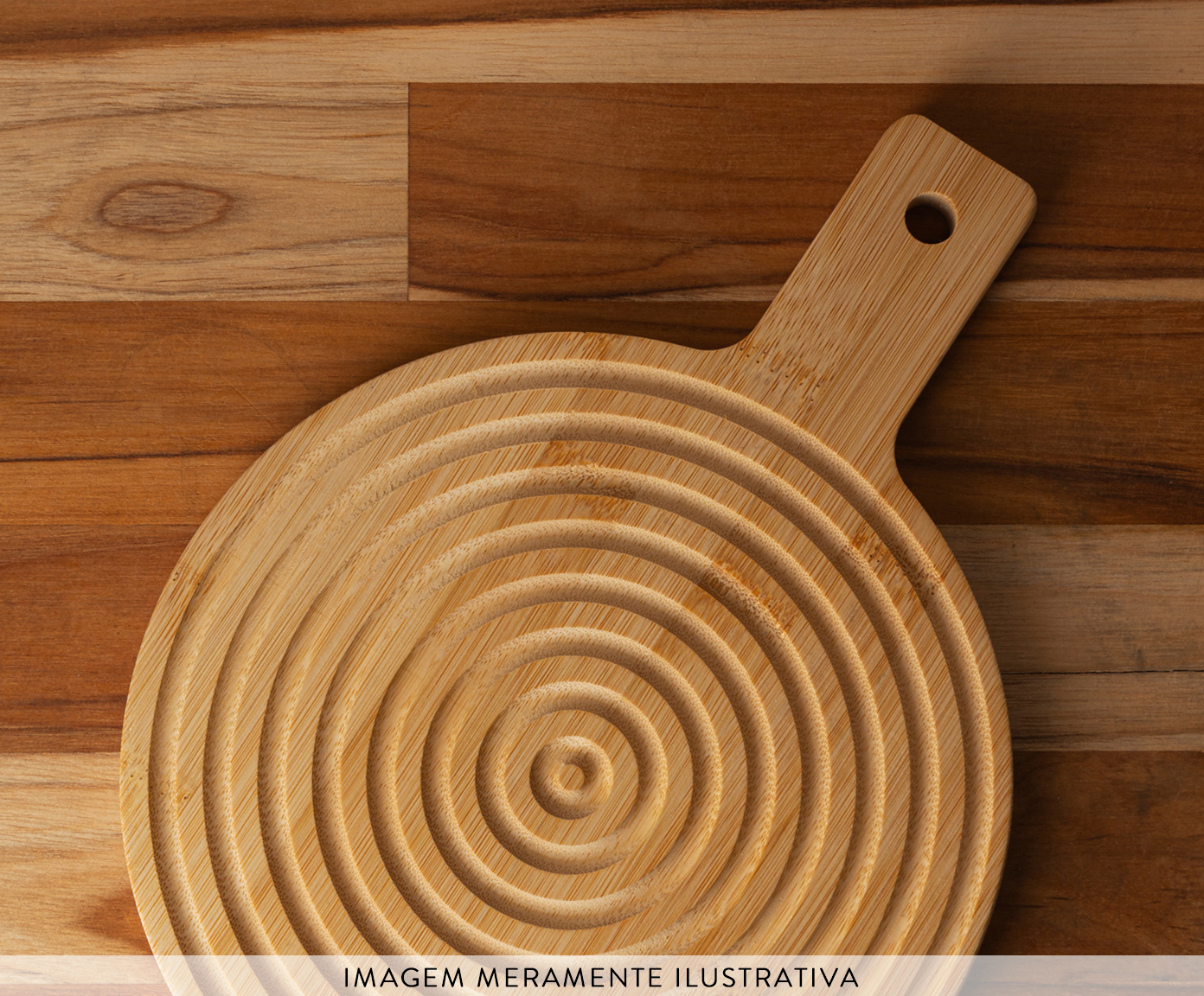 T&aacute;bua Decorativa Redonda Greek Bambu image number 4