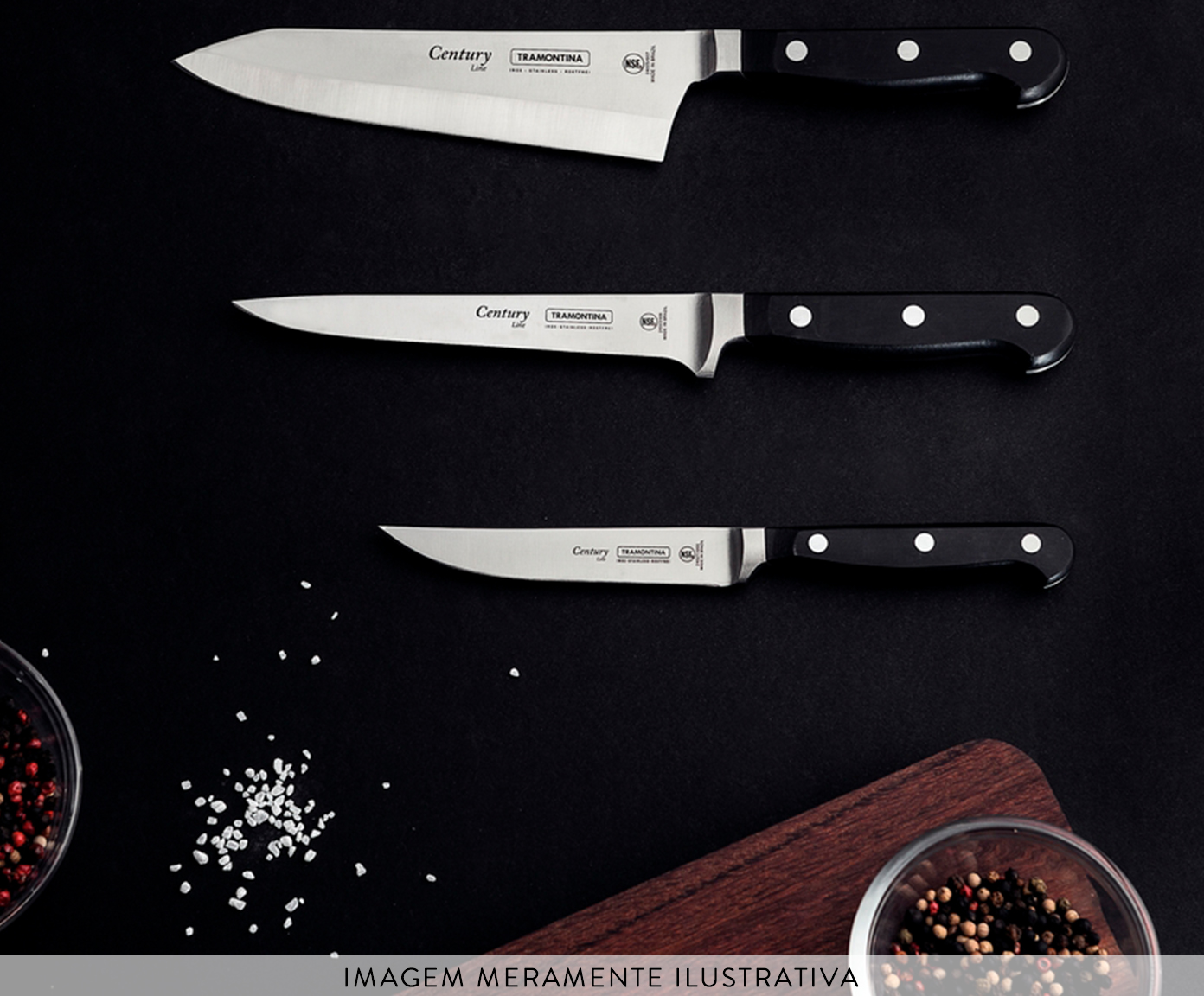Faca para Filetar em Inox Agile 6" - Preta - image 1