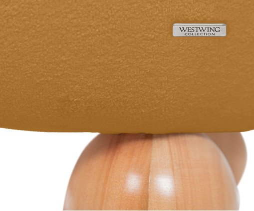 Puff Ball Feet em Boucle Aveludado Amarelo Ocre image number 6