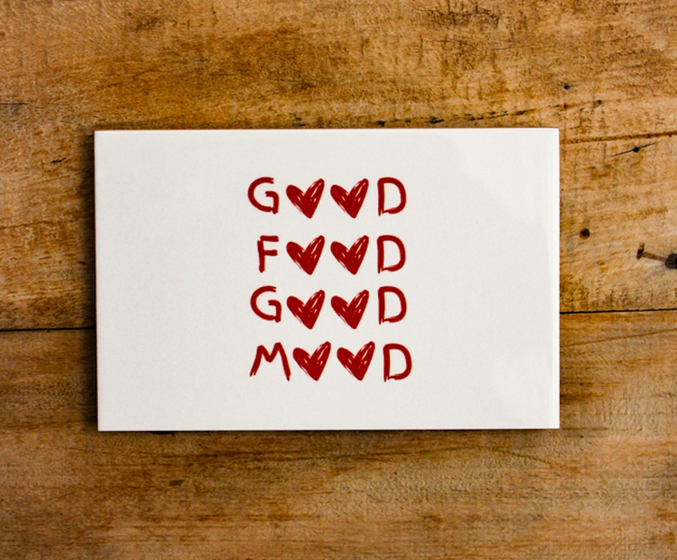 Azulejo Decorativo "Good Food Good Mood" - image 1