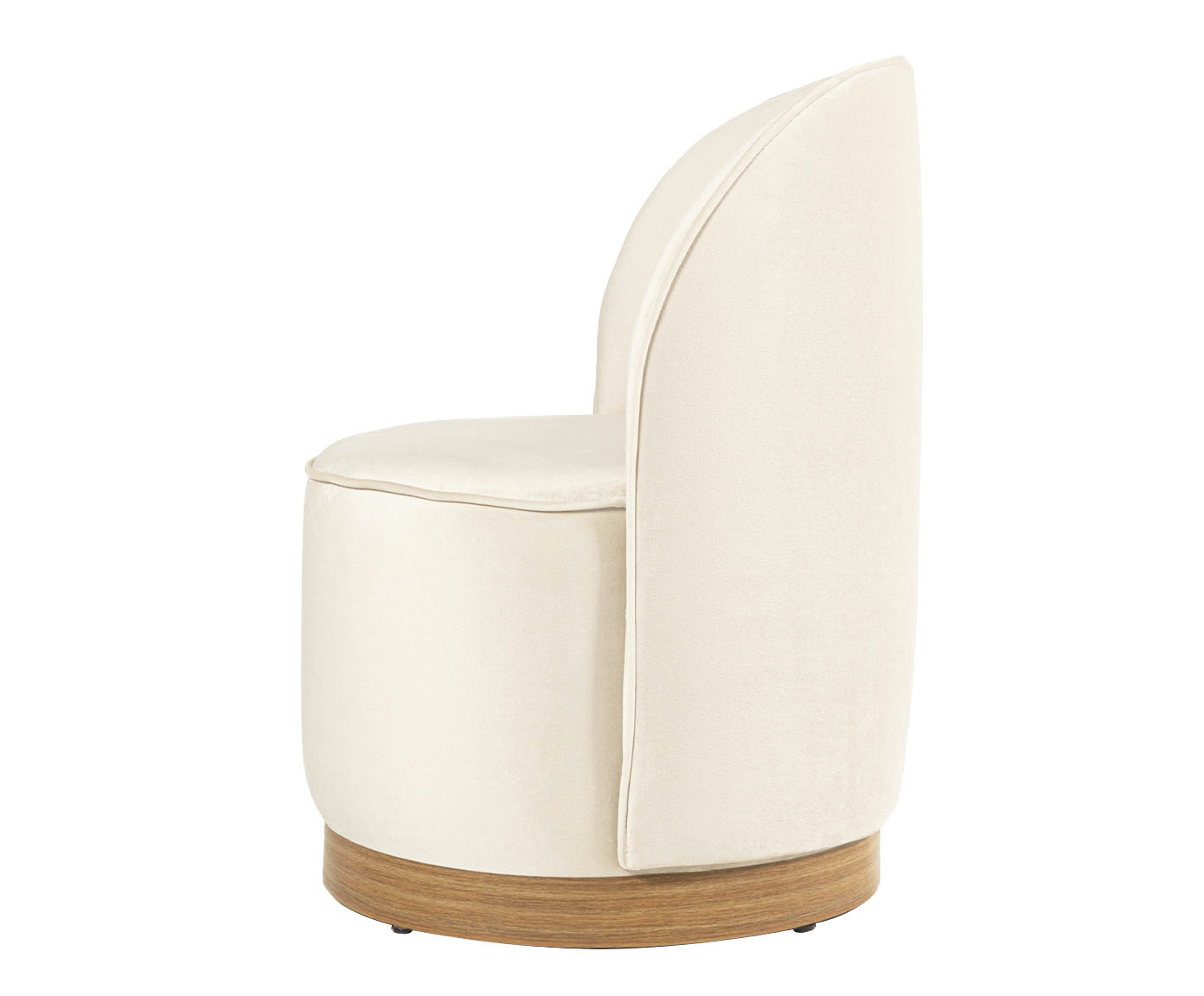 Poltrona em Veludo Harlow Off White image number 5