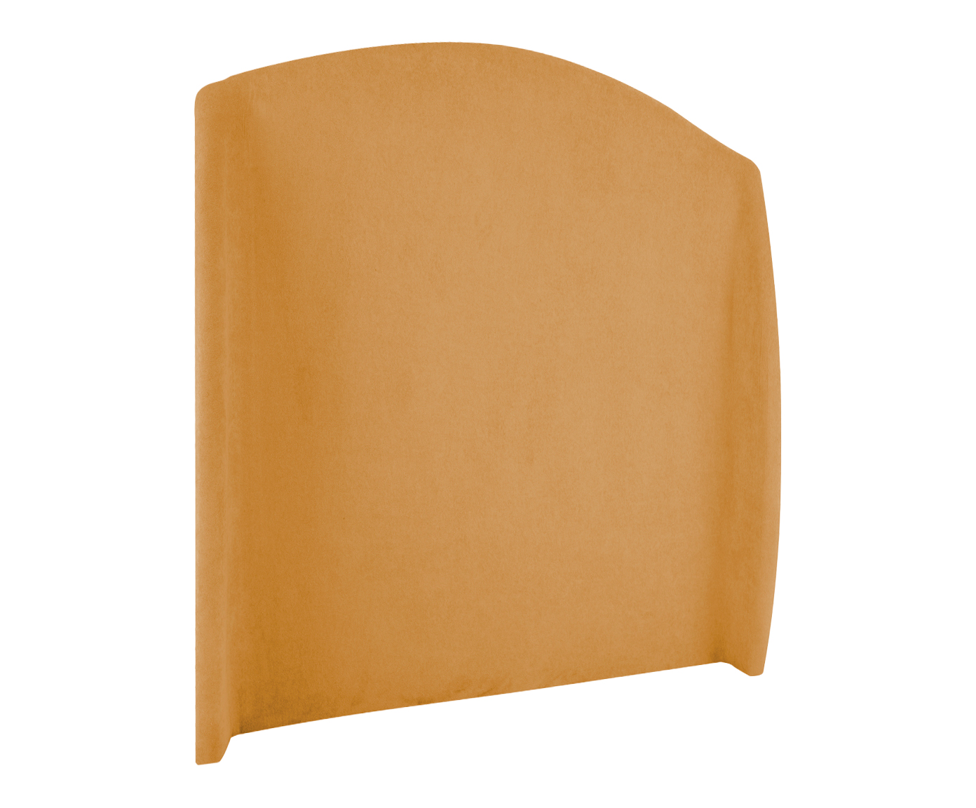 Cabeceira em Boucle Aveludado Smooth Amarelo Ocre image number 3
