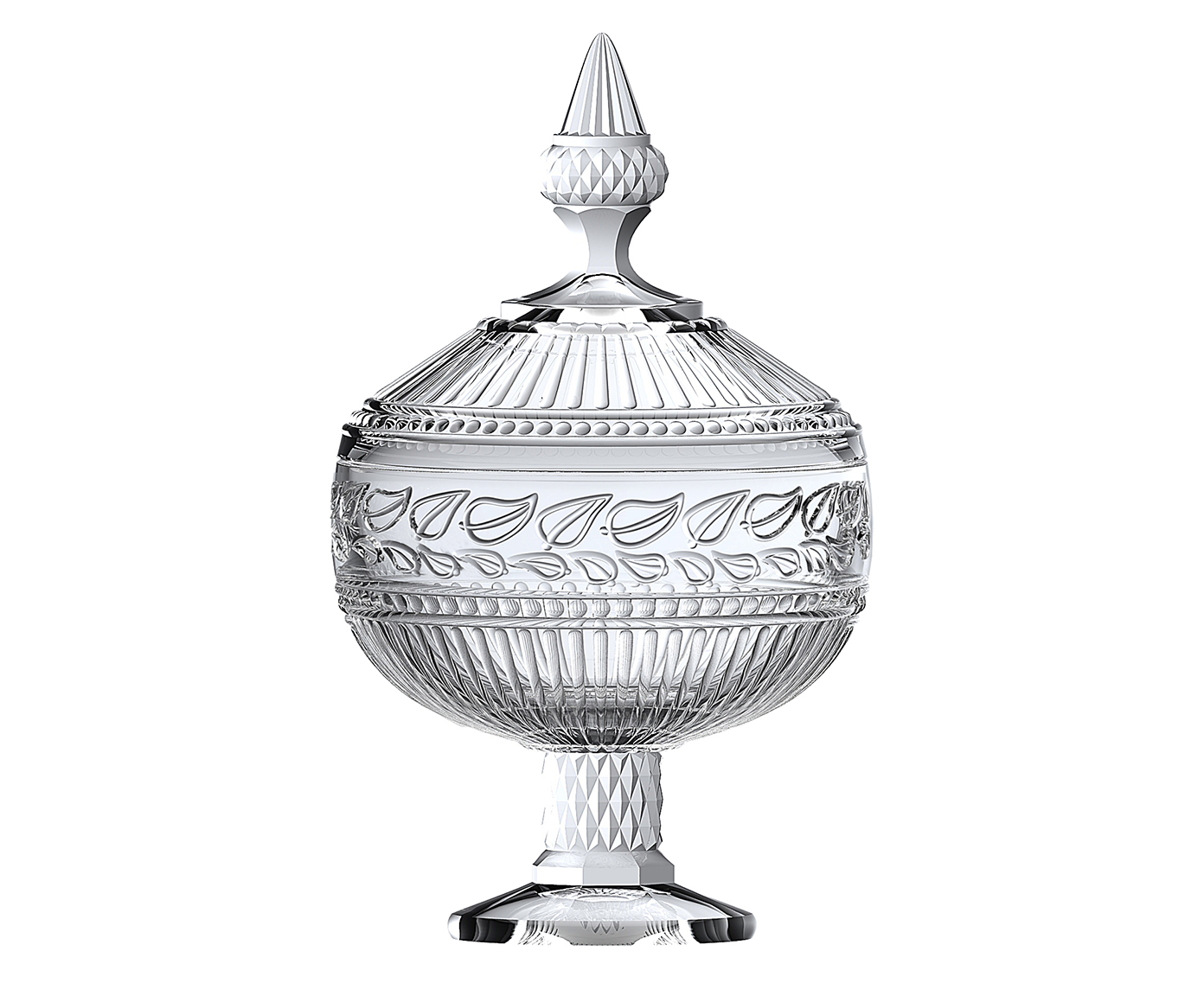 Pote Decorativo com P&eacute; em Cristal Ecol&oacute;gico Republic - image 0