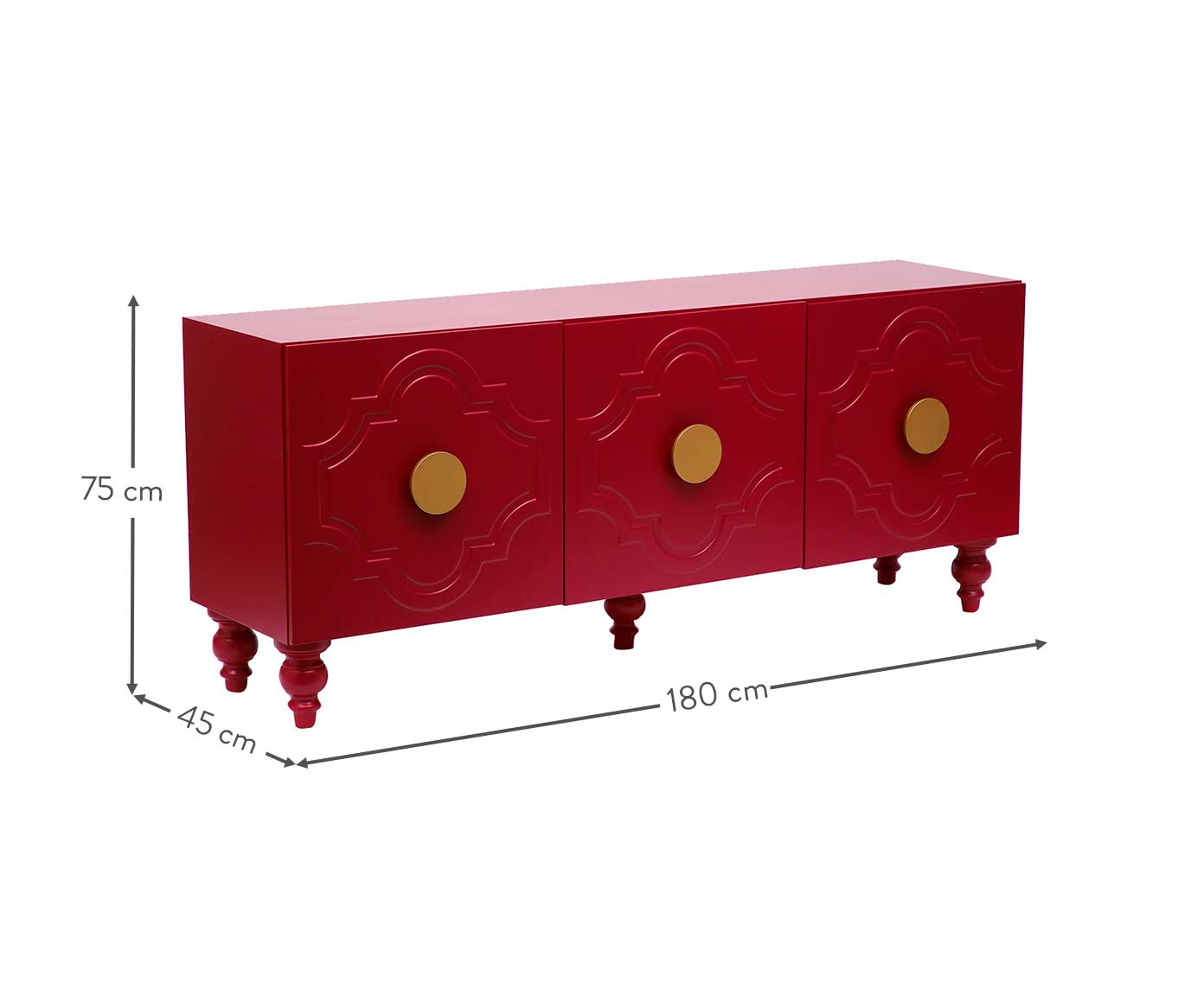 Balc&atilde;o Portal Three Firebrick - Vermelho image number 8