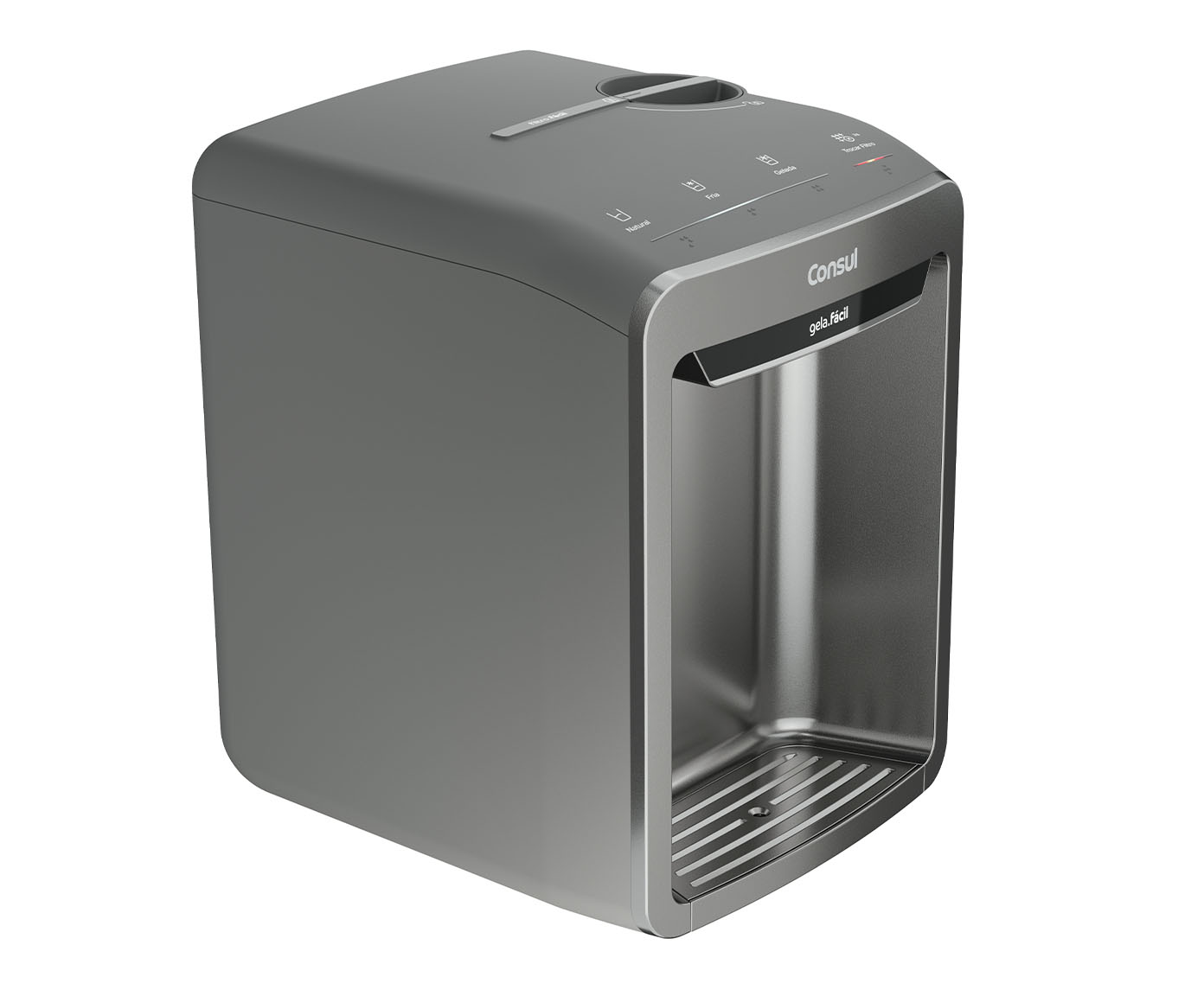 Purificador de &Aacute;gua Eletr&ocirc;nico com Refrigera&ccedil;&atilde;o Consul Cinza - image 1