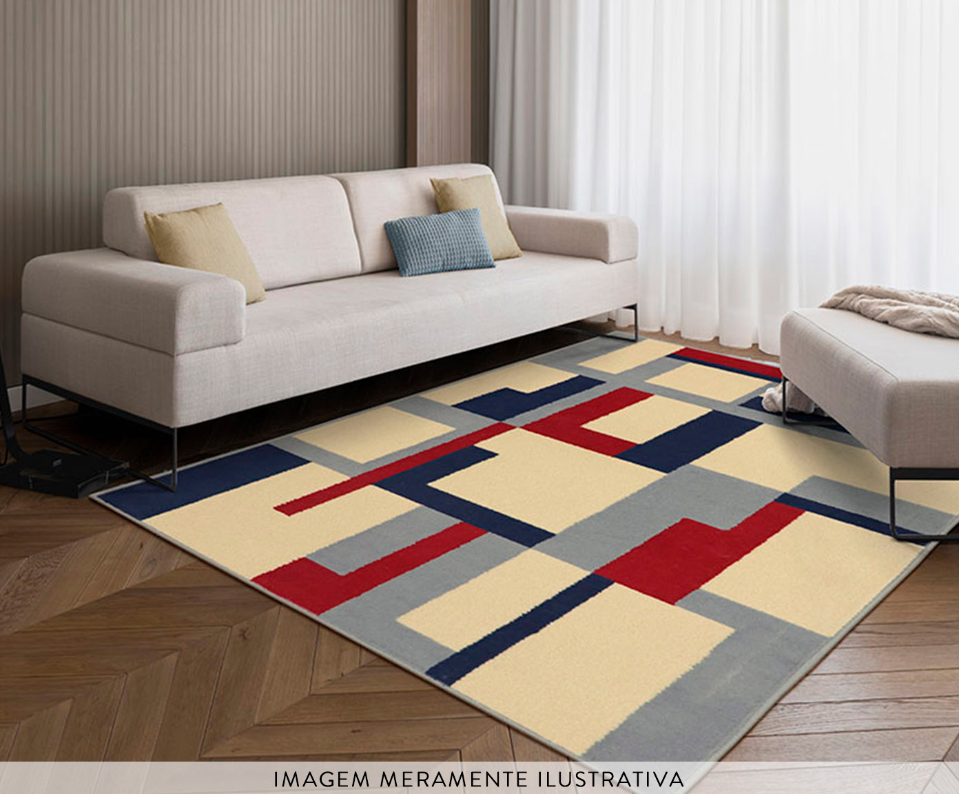 Tapete Adana Mondrian Bege image number 5