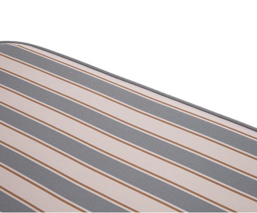 Puff Oval Bold Estampado Listras Cinza image number 3