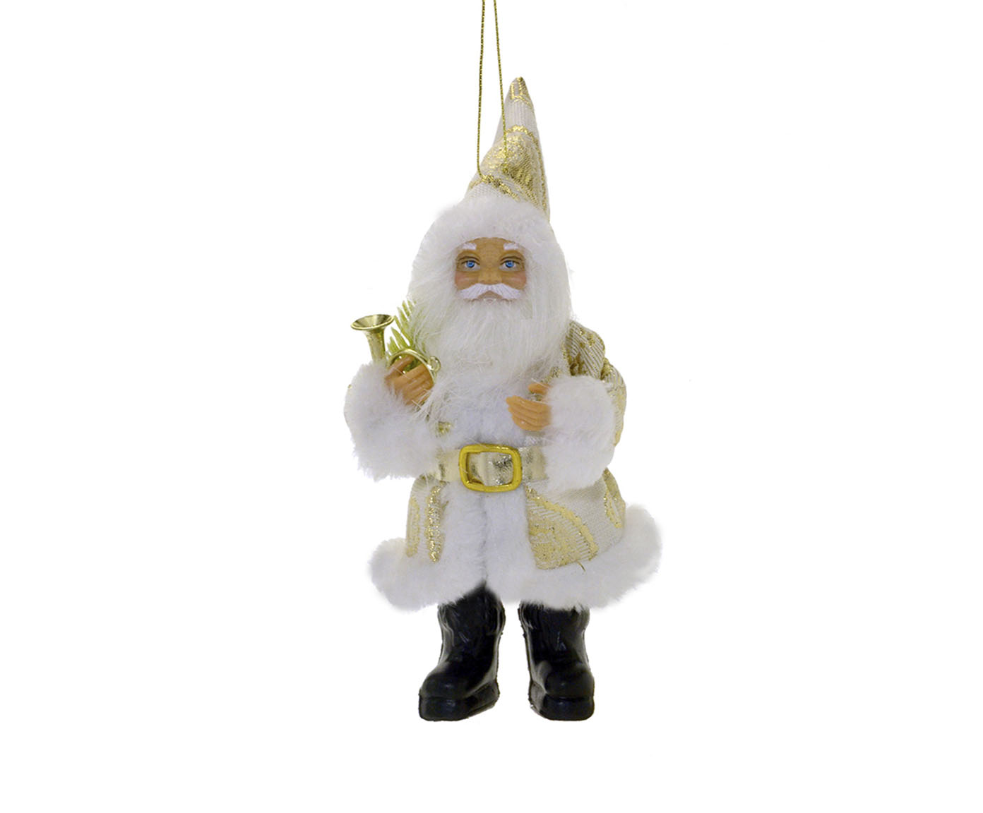 Adorno para Pendurar Papai Noel Dourado - image 0