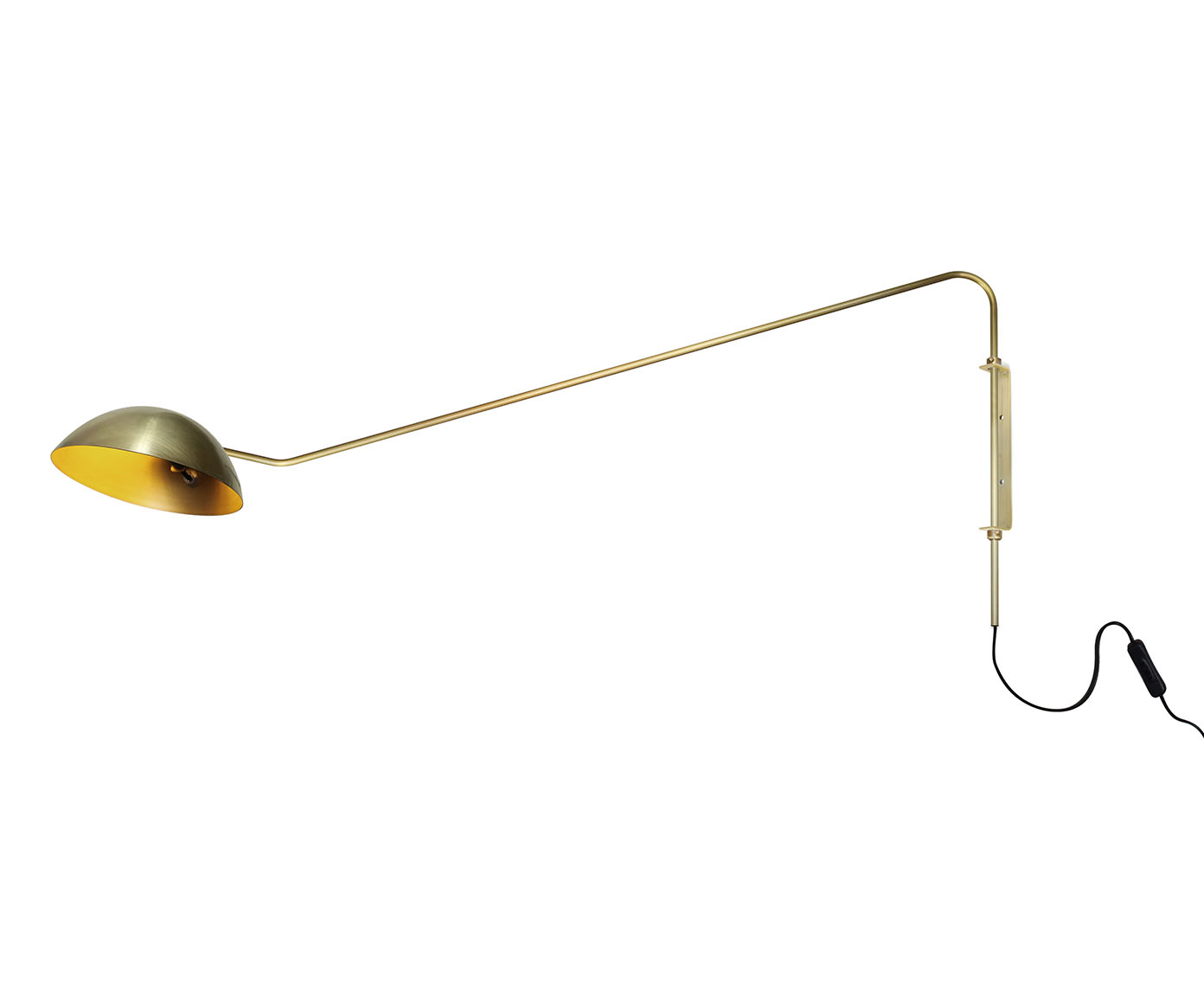 Arandela Articulada Dome Dourado - Bivolt - image 0