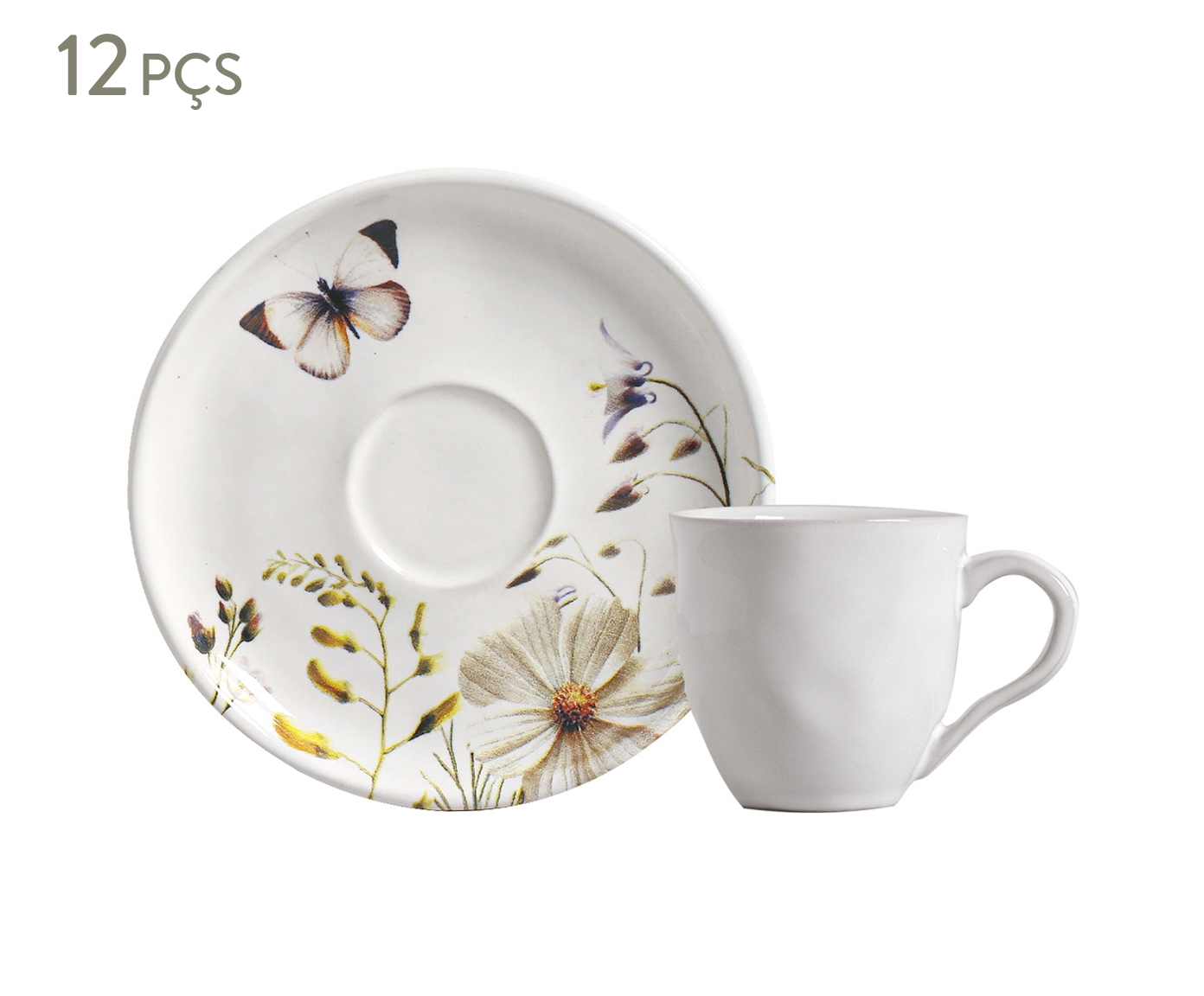 Jogo de X&iacute;caras para Caf&eacute; Bio Encanto Floral - image 0
