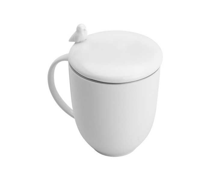 Caneca com Tampa em Porcelana Birds - image 0