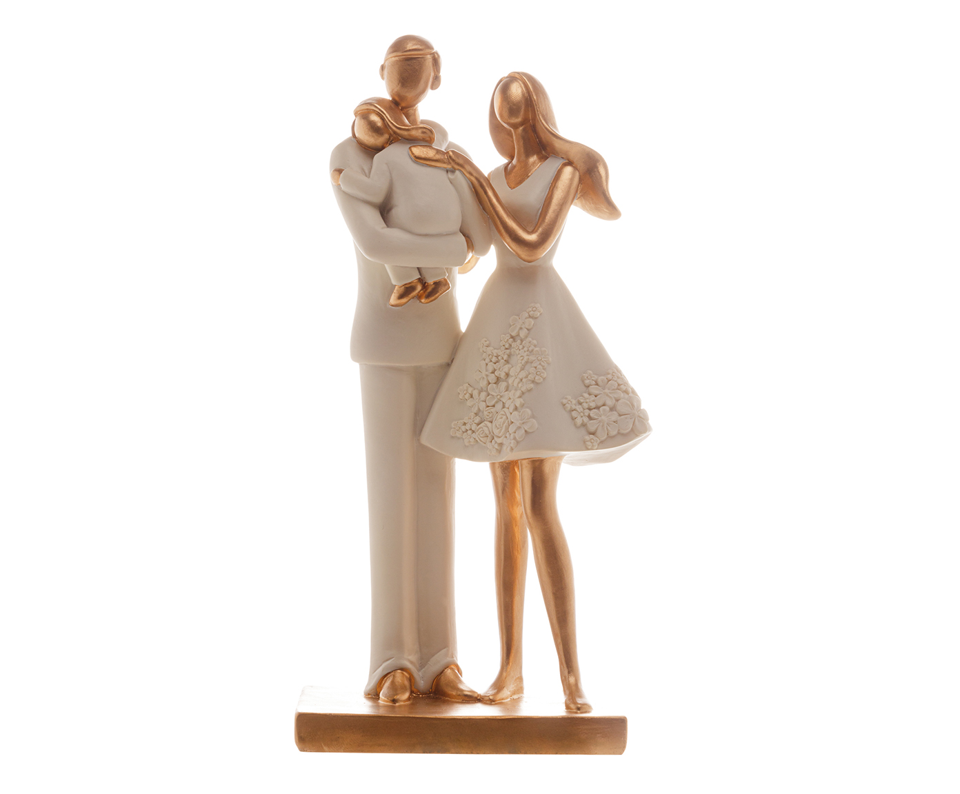 Escultura em Resina Fam&iacute;lia - Branco - image 1