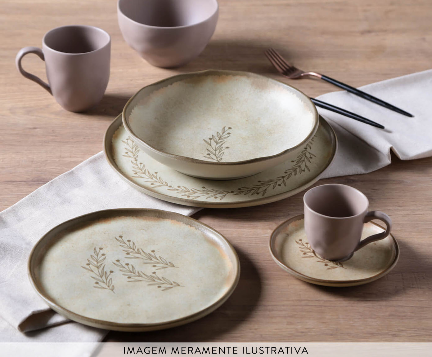 Jogo de X&iacute;caras para Caf&eacute; Bio Nativa Floral - image 1
