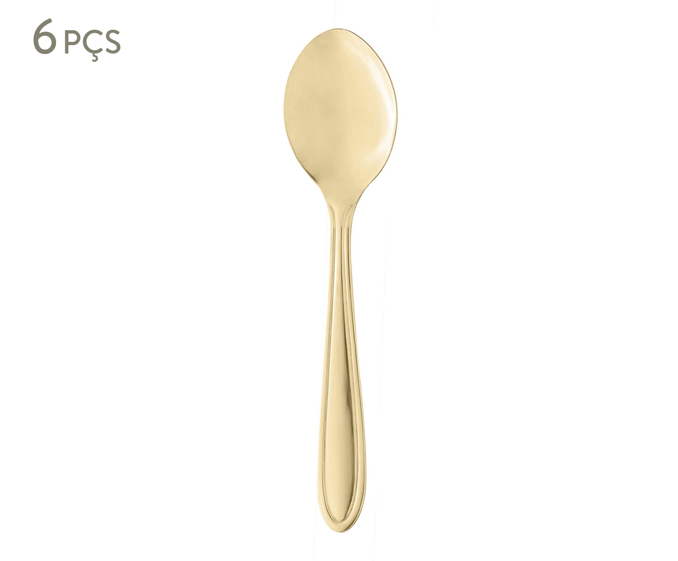 Jogo de Colheres para Sobremesa Dourado - image 0