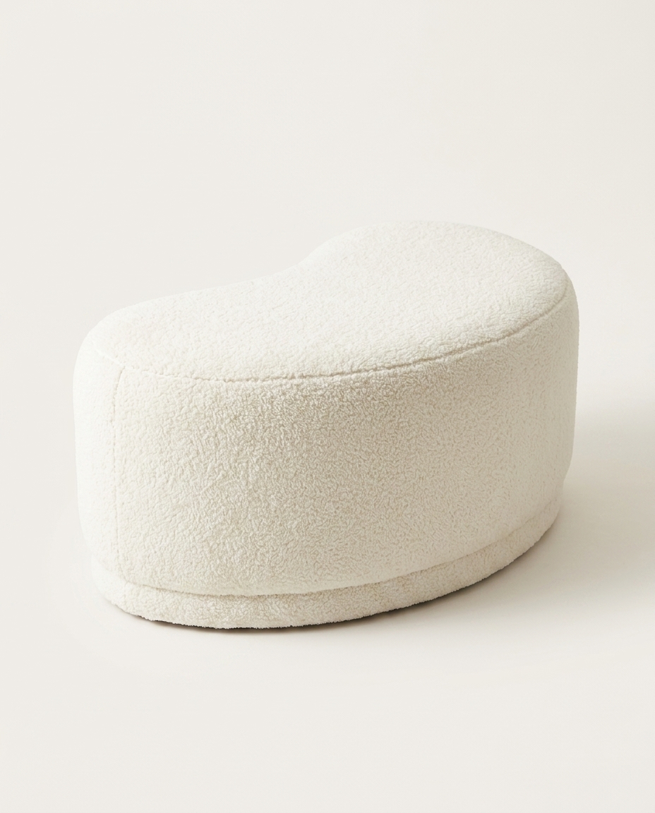 Puff Grand em Boucle Longo Off-White image number 5