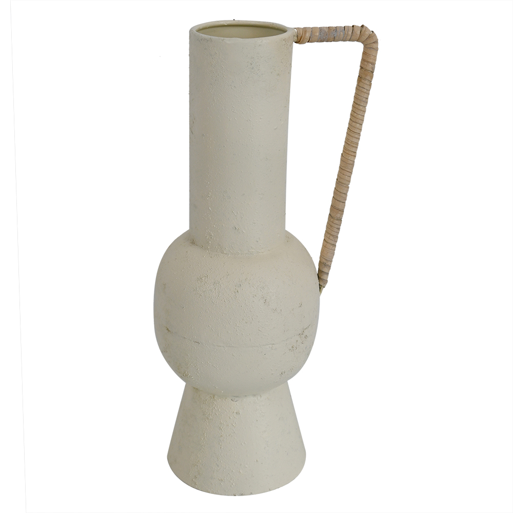 Vaso em Metal Creme com Al&ccedil;as Audrey Marrom - image 0