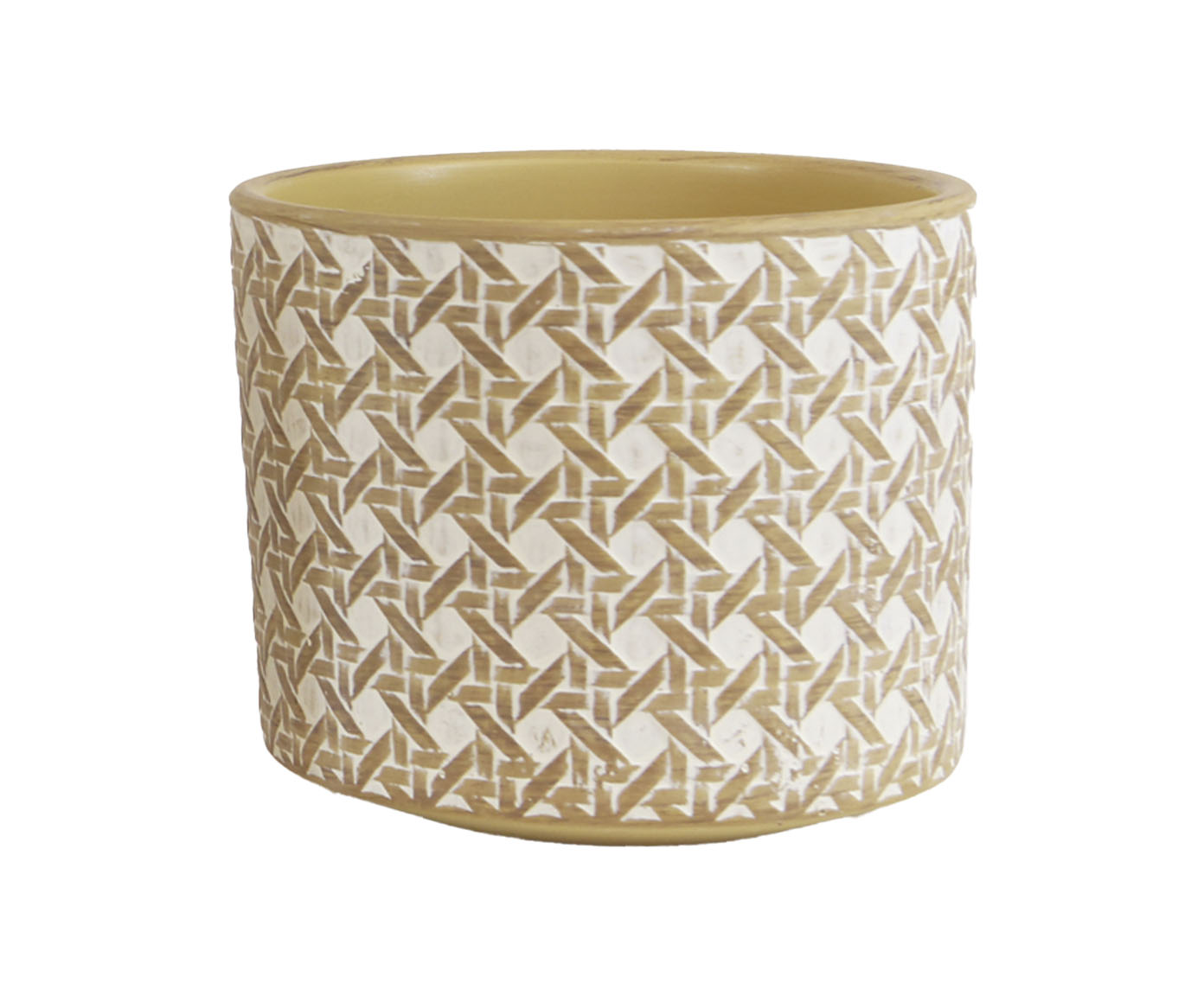 Vaso Quadri Marrom e Branco - image 0