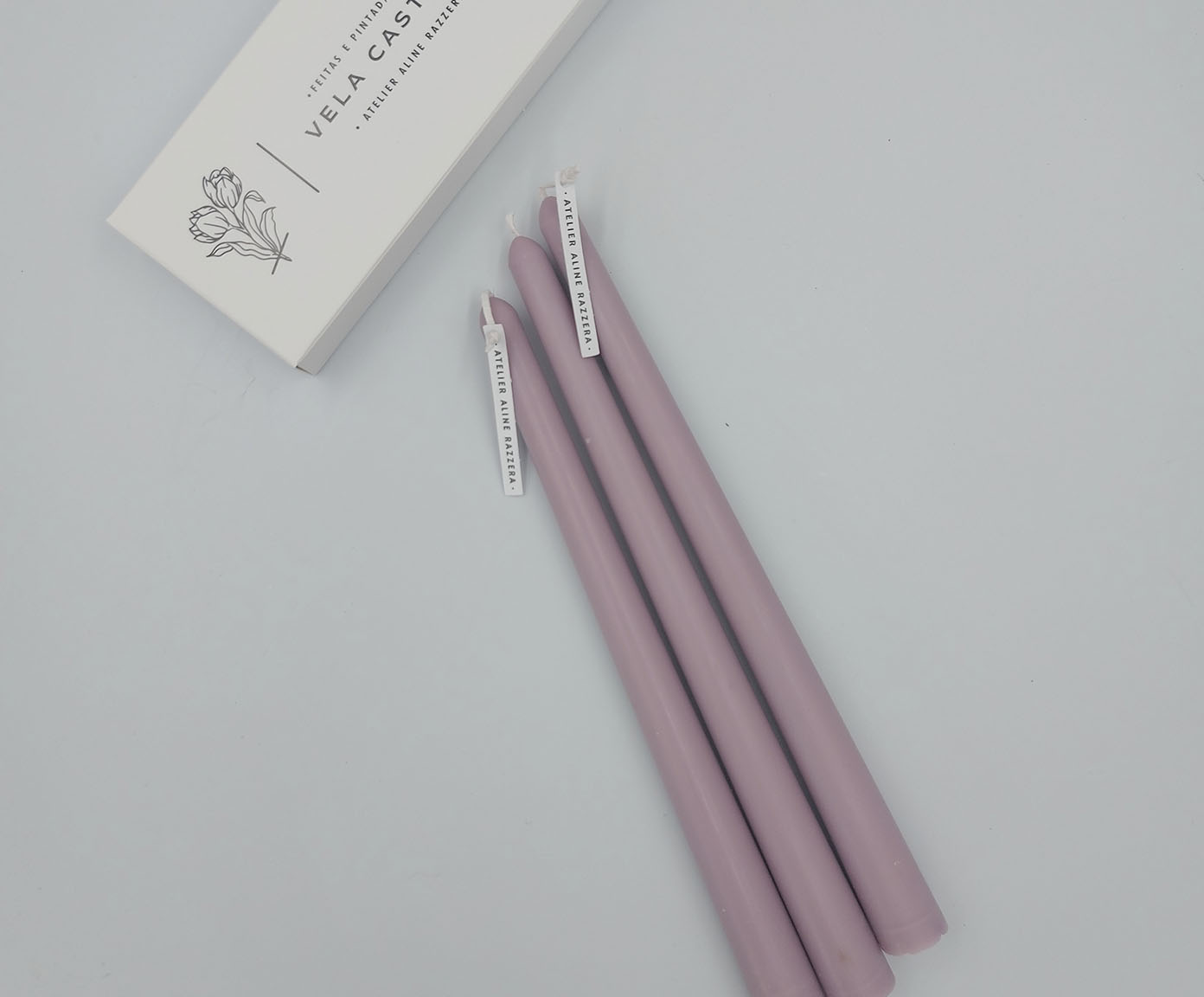 Velas para Casti&ccedil;al Rosa Claro - 3 pe&ccedil;as - image 1