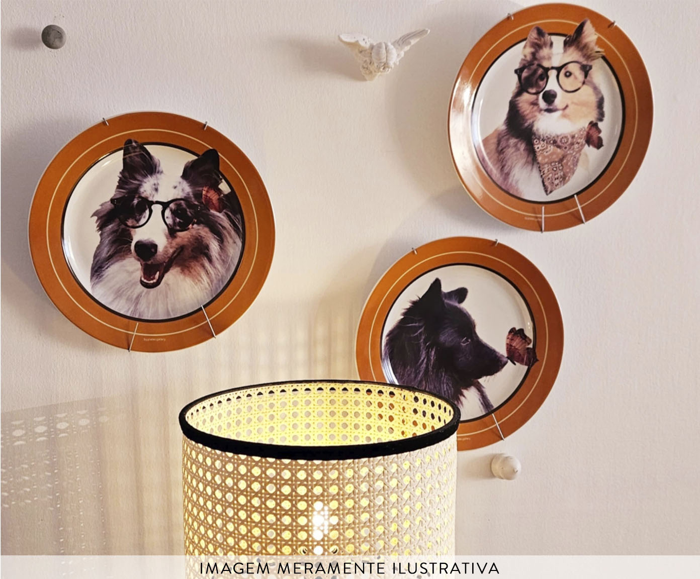 Prato em Porcelana Cachorro Sheltie Hector - image 1