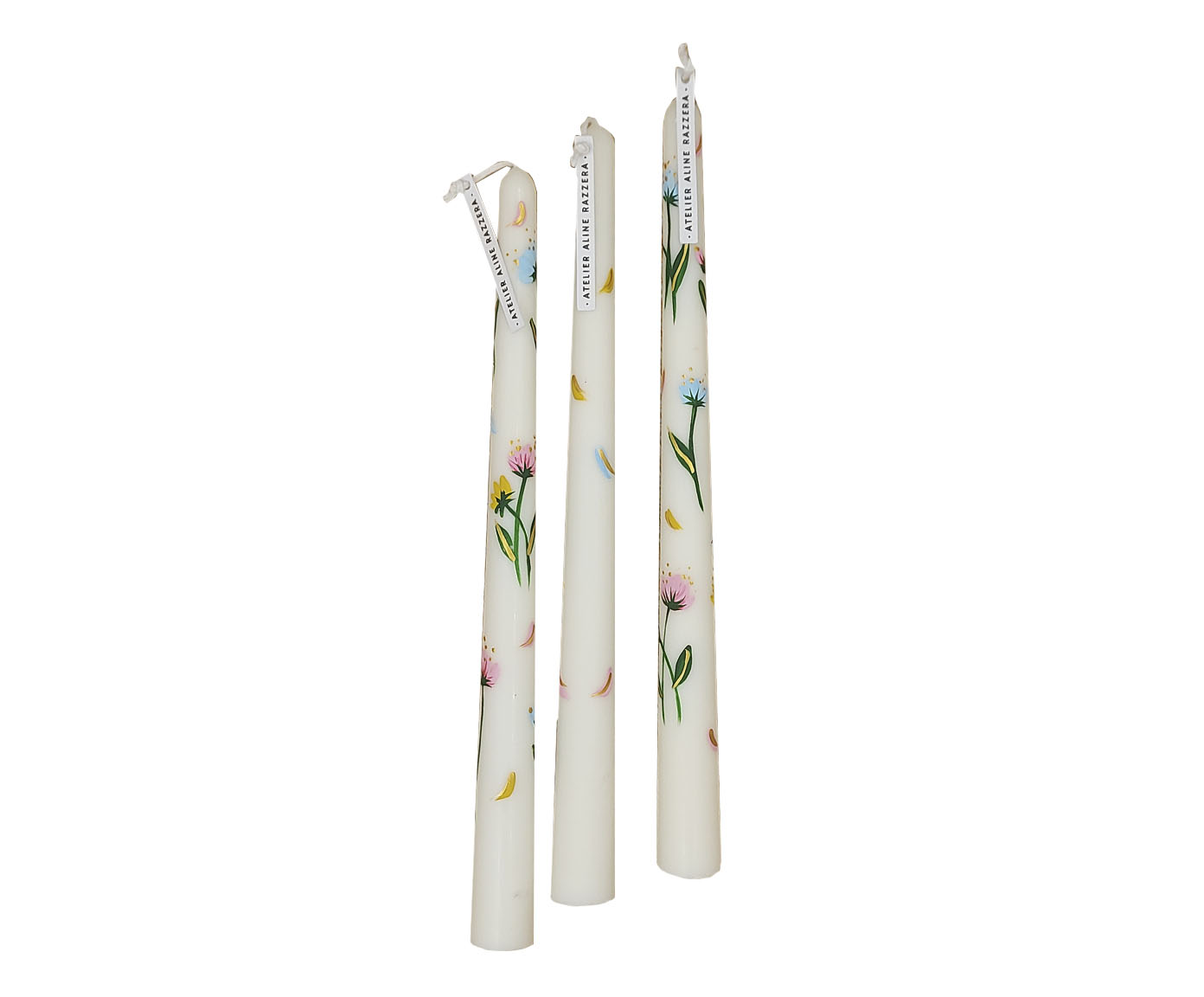Velas para Casti&ccedil;al Flores - 3 pe&ccedil;as - image 0