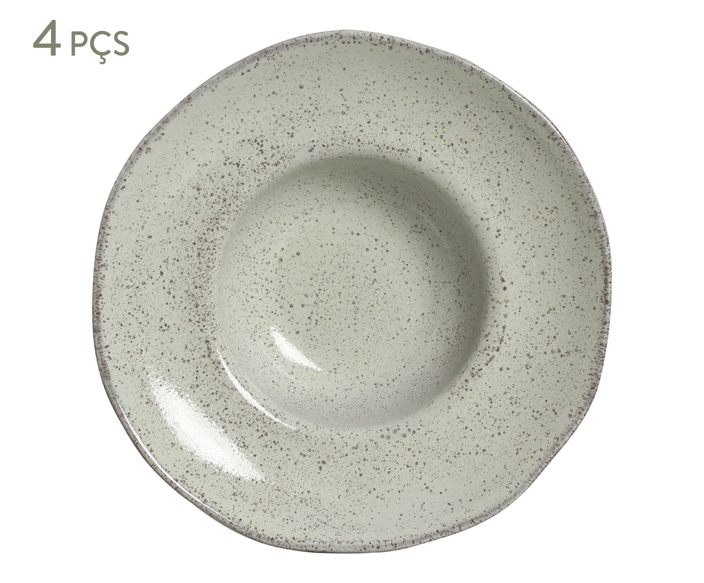 Jogo de Pratos para Massa Org&acirc;nico Pistache Verde Menta - image 0