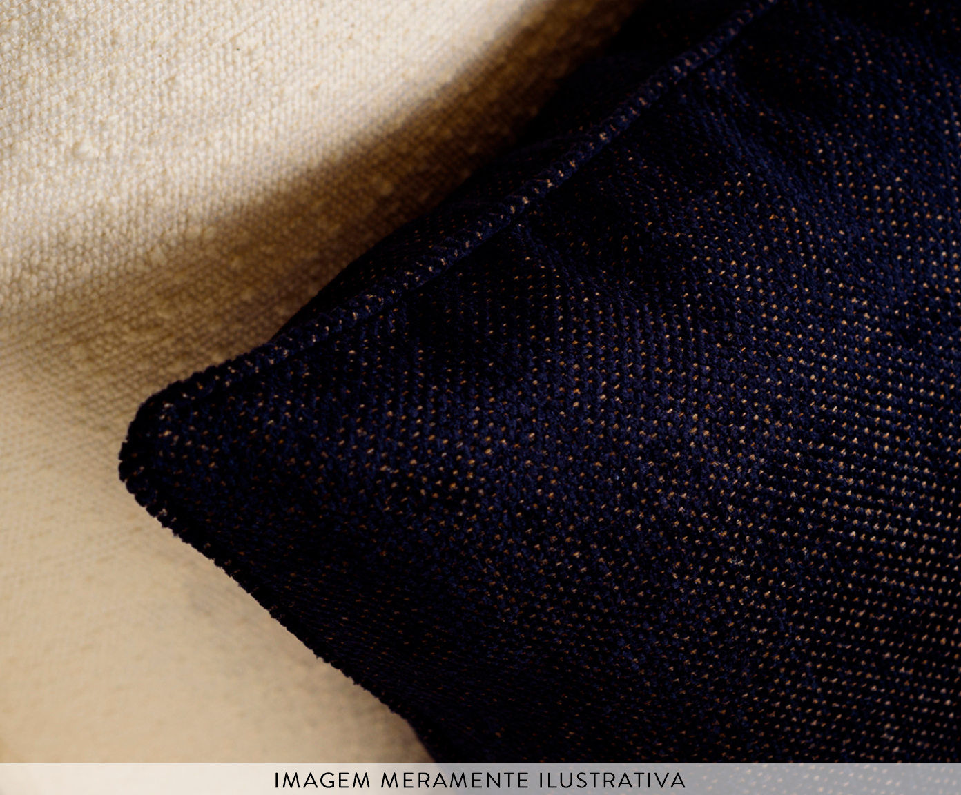 Kit Almofadas &Aacute;urea Caramelo e Azul Marinho image number 6