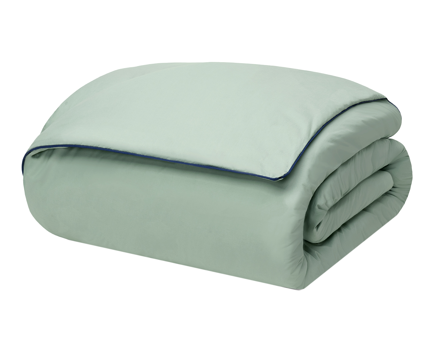 Duvet Colors Filetti Menta com Vivo Azul Oceano 200 Fios - image 0