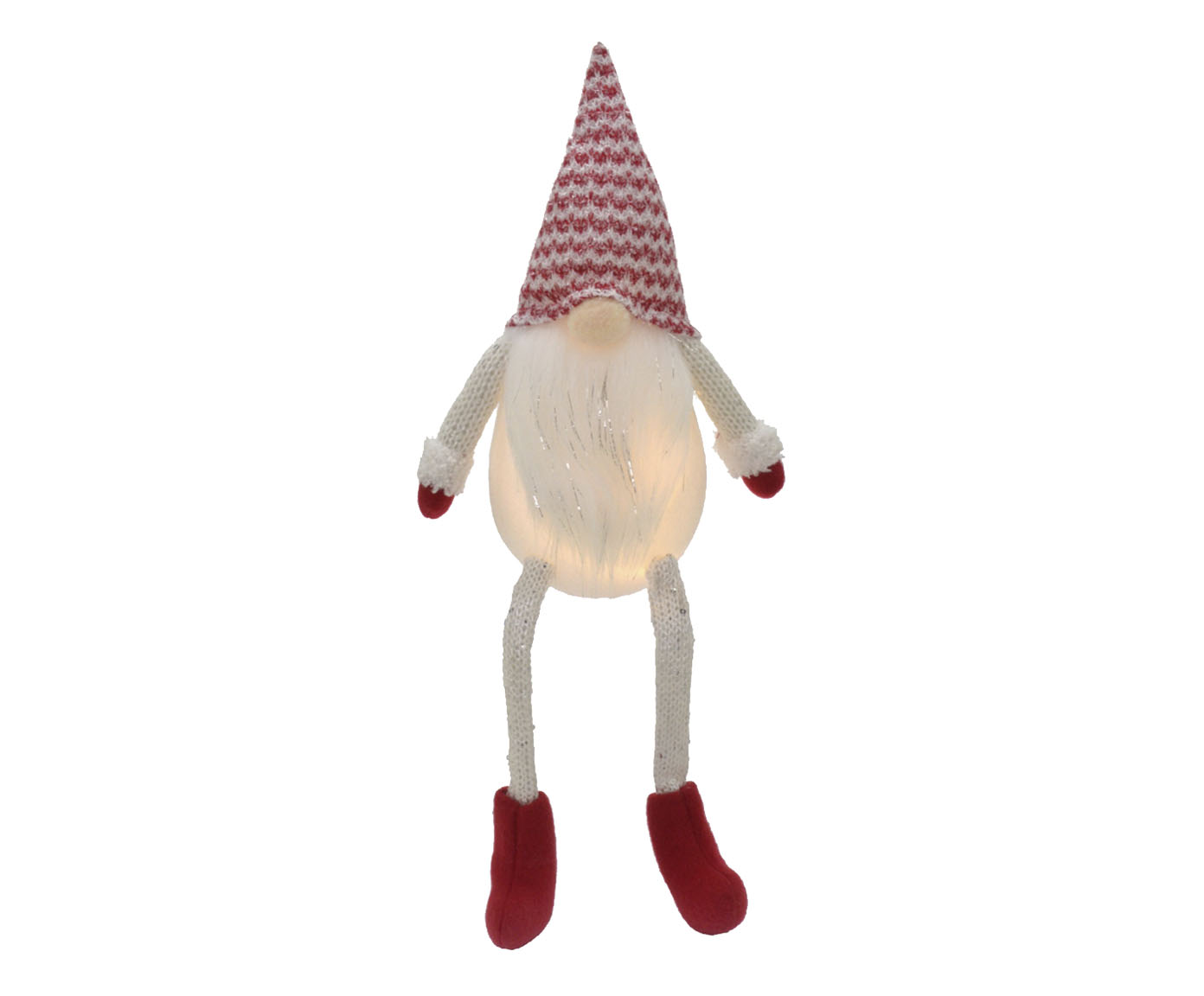 Gnomo Natalino com Luz Branco e Vermelho - image 0