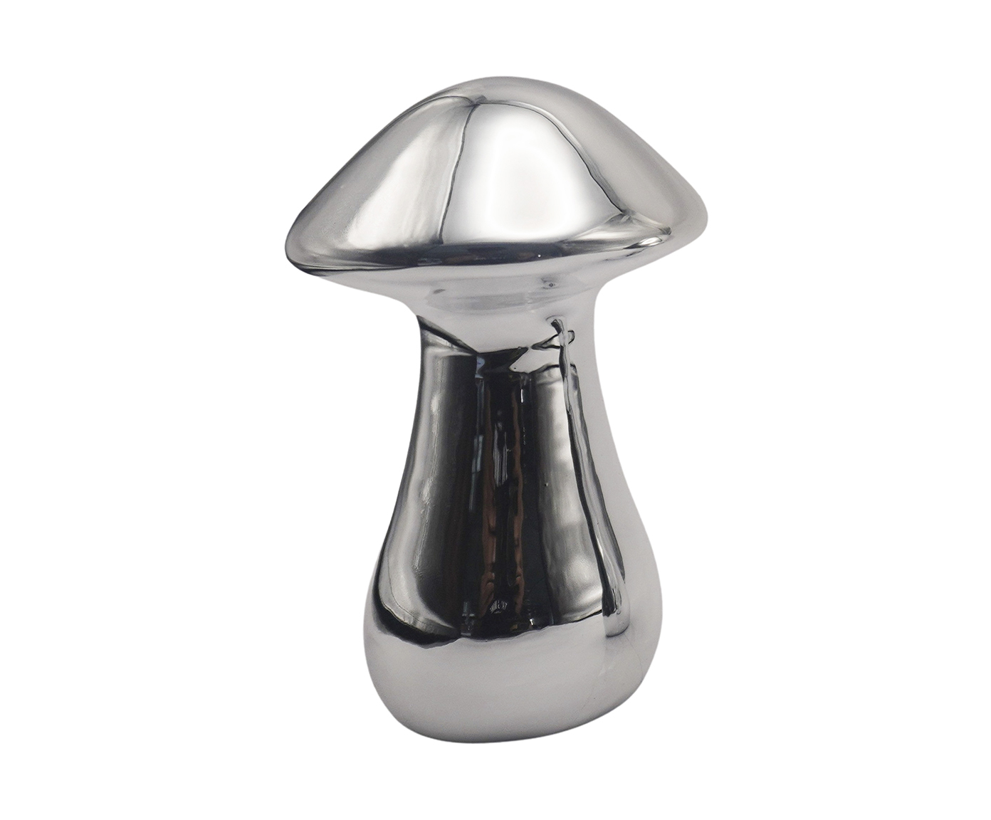 Escultura Cogumelo Fairy Prata - 11 cm - image 0