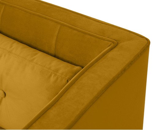 Sof&aacute; Day Bed Bergamo em Veludo - A&ccedil;afr&atilde;o image number 5