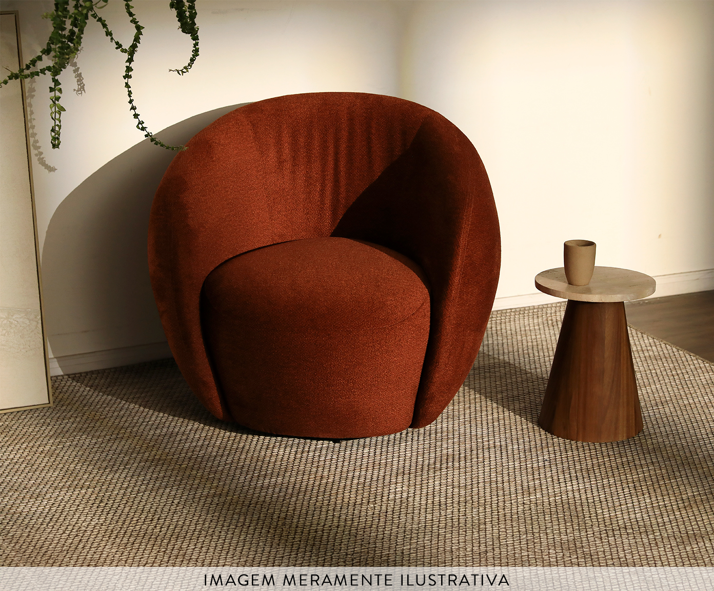 Poltrona Milo Boucle Camel Brow image number 6