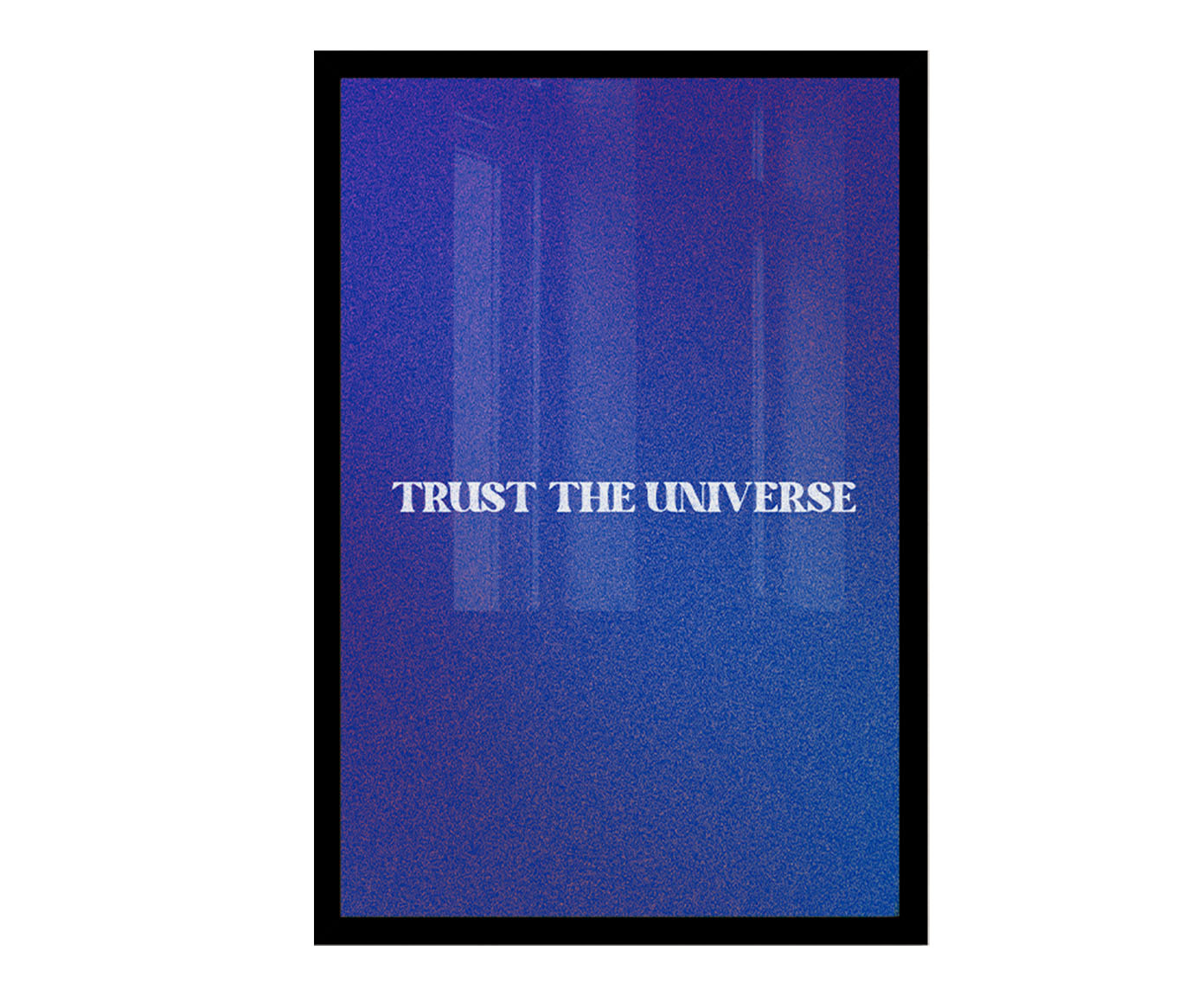 Quadro Trust The Universe com Moldura Preta - image 1