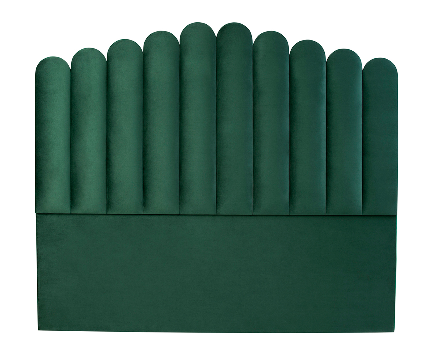 Cabeceira em Veludo La Donna - Verde Ciano - image 1