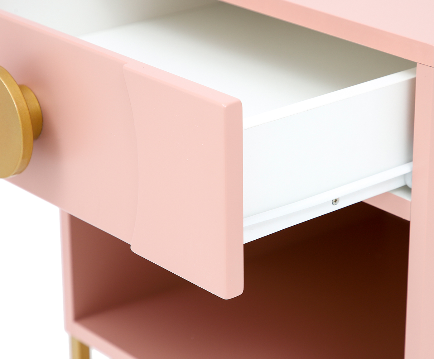 Mesa de Cabeceira Cerchio D'Oro com Nicho Blush - Rosa image number 3