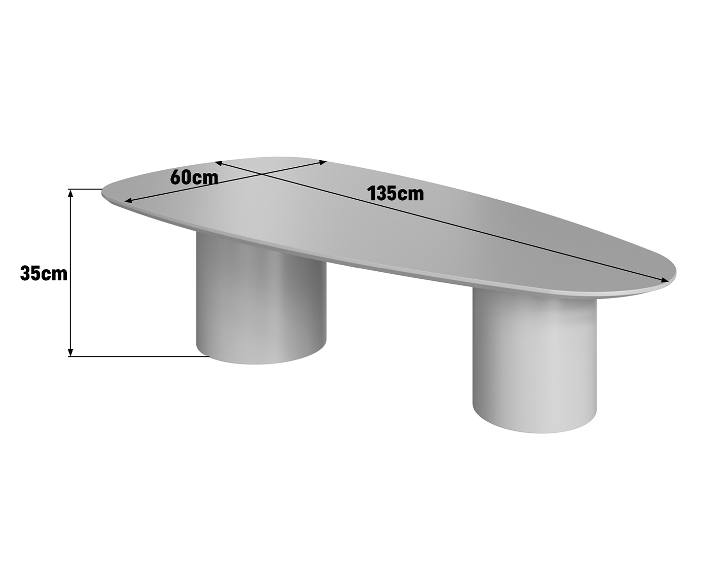 Mesa de Centro Org&acirc;nica Lamina Natural de Carvalho Americano - image 1