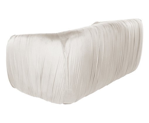 Sof&aacute; Drap&ecirc; em Veludo Creme image number 5