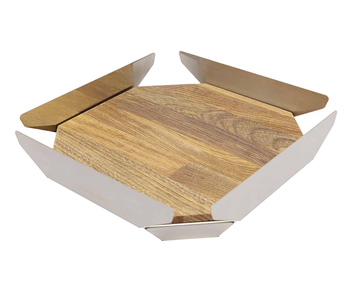 Centro de Mesa em Inox Champanhe Origami - image 1