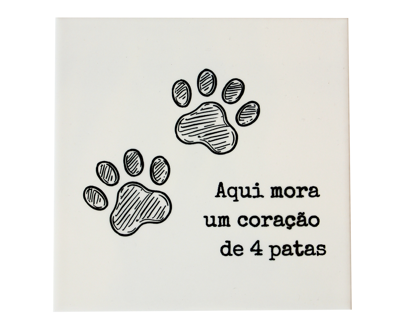 Azulejo Decorativo "Cora&ccedil;&atilde;o de Quatro Patas" - image 0