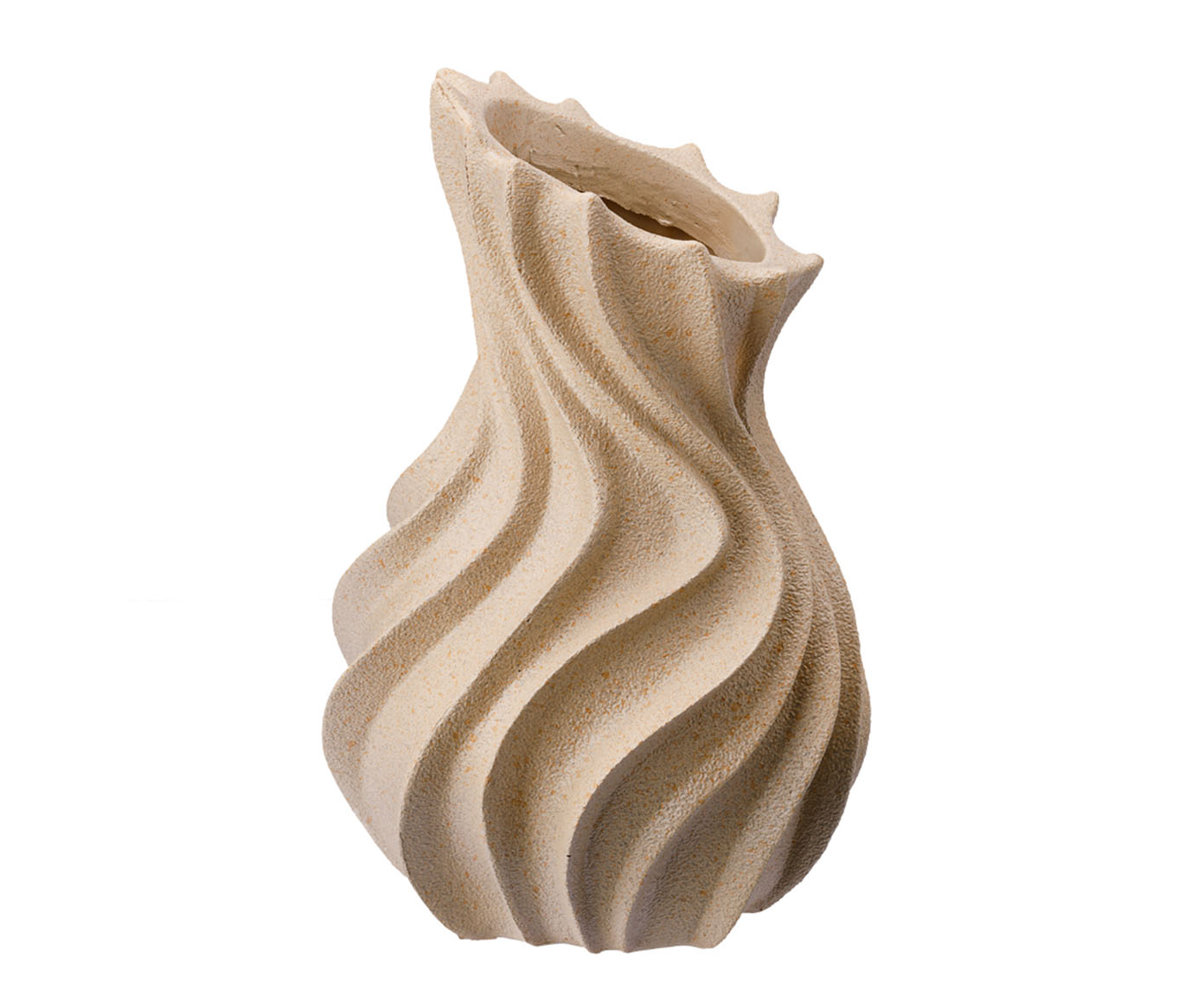 Vaso Cer&ecirc;mico Ciclone Bege - image 0