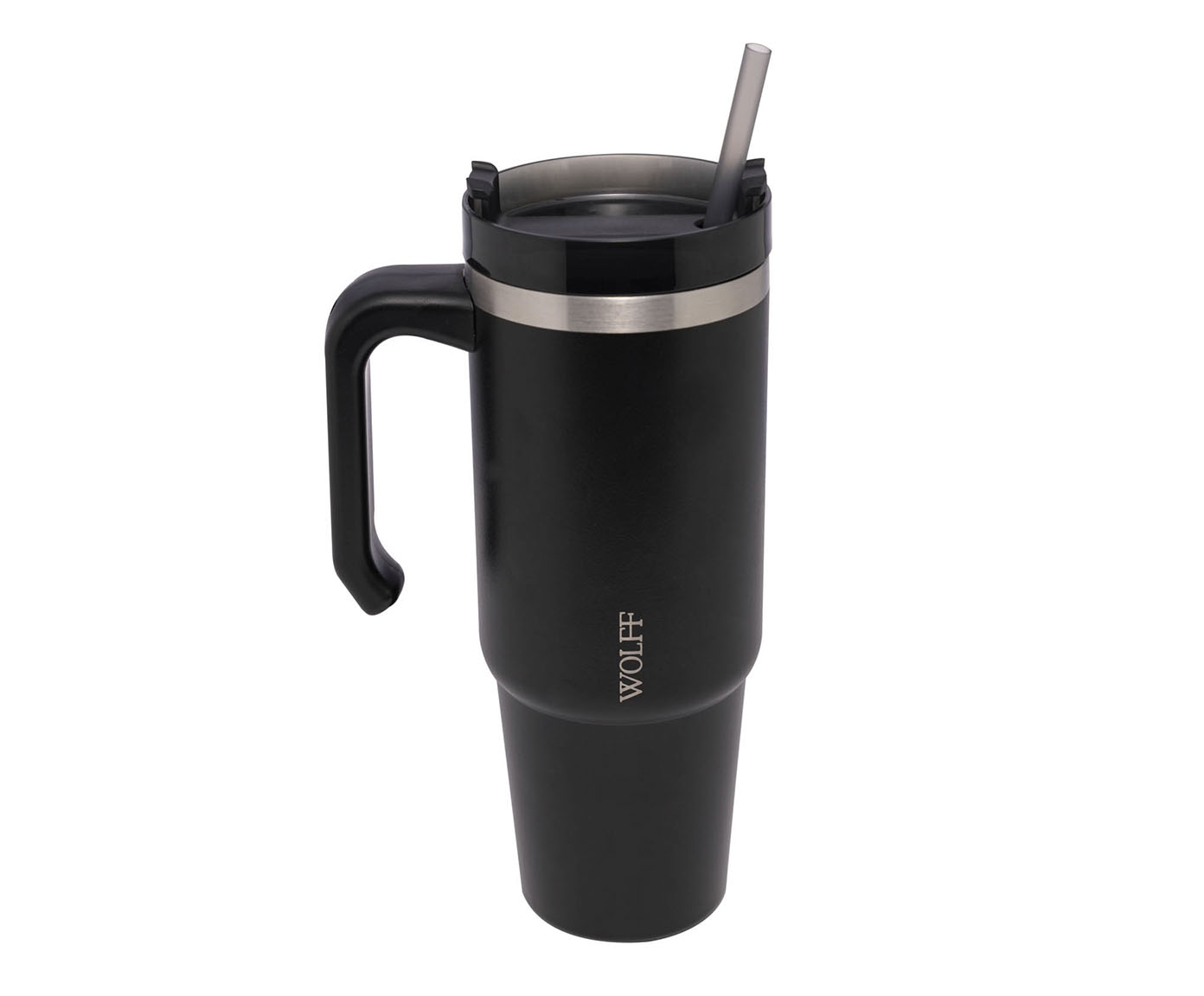 Caneca T&eacute;rmica com Parede Dupla Slimterm Preta - image 1